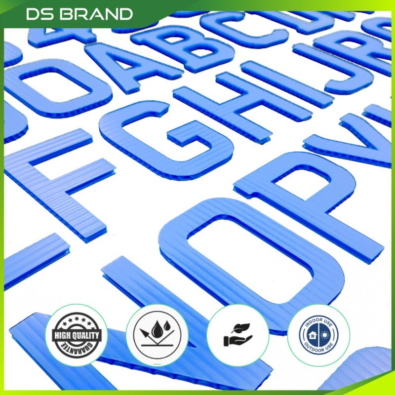 PP Corrugated 3D DIY / Size 200mm H, 300mm H / PP Corrugated Alphabet & Number / Wall Decoration / PM US FOR COLOUR M - Image 2