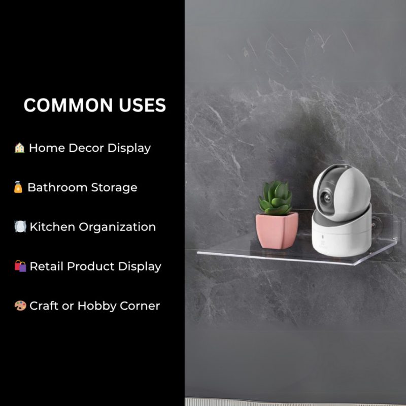 Toilet Acrylic Wall Shelf - Image 3