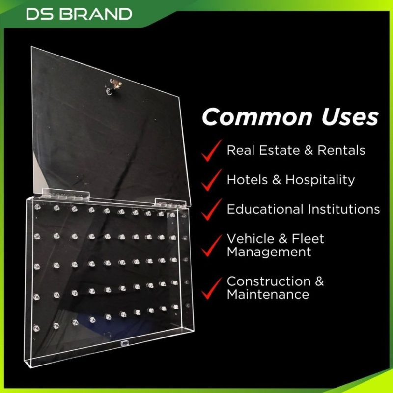 Kabinet Simpanan Kunci 50 slot / Key Storage Cabinet / 50 Slots Wall Mount / Come With Front Opening Door & Keylock - Image 4