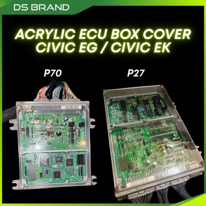 ECU Kotak Penutup Akrilik Moden / ECU Box Cover / Modern Clear Acrylic Cover Civic EG / Civic EK-P70 / EK P27 M