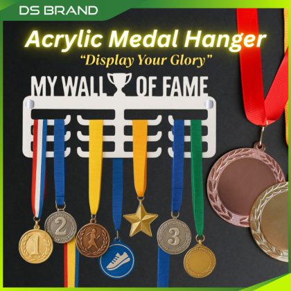 Pingat Gantung Dinding / Medal Wall Hanger / Acrylic 5mm Thick / Medal Organizer / DS Brand M