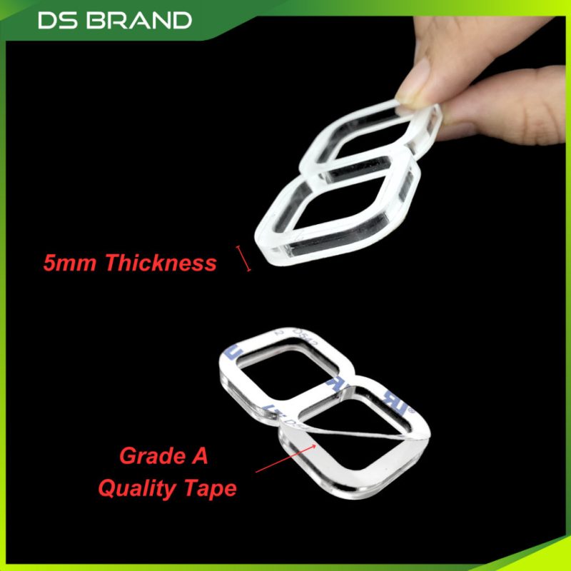 Nombor 3D Plate Kereta KS Jernih Kurus / Car 3D Crystal Number Plate KS Slim Thin / Lebih Quality dengan Tebal 5mm M - Image 2