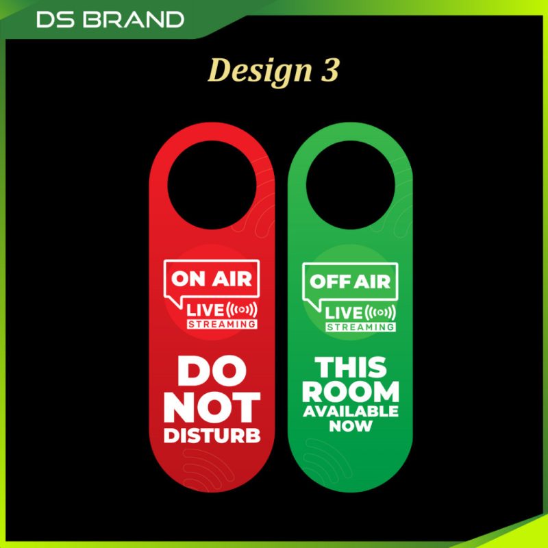 Penyangkut Tanda Tombol Berkualiti Ketebalan 5mm Akrilik/Knob Sign Hanger Quality Acrylic 5mm Thickness with UV Print M - Image 13
