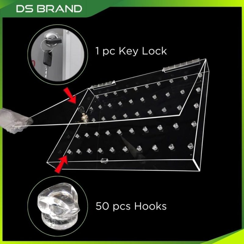 Kabinet Simpanan Kunci 50 slot / Key Storage Cabinet / 50 Slots Wall Mount / Come With Front Opening Door & Keylock - Image 5
