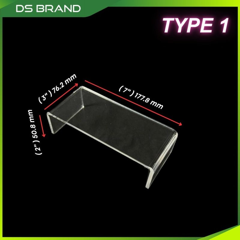 Paparan Akrilik Bentuk-U/Bentuk-N, Rak Paparan Kasut / Buku & Koleksi Hiasan — Acrylic U-Shape/N-Shape Display Stand - - Image 16