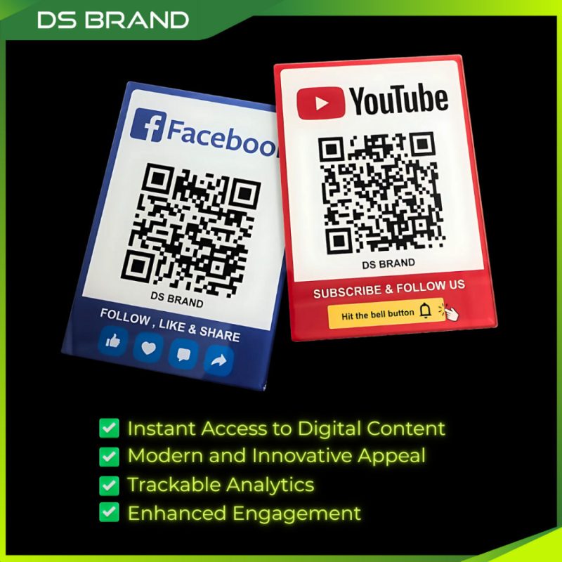 Papan Kod QR / QR Code Rating Review Board / Acrylic UV Printing - DS Brand M - Image 2