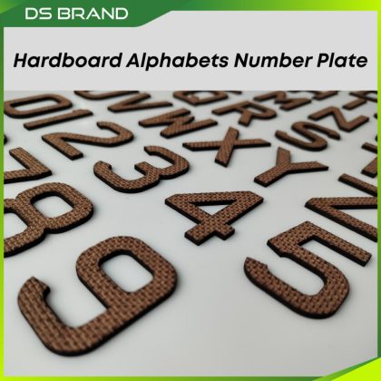 Huruf Kayu 3D DIY / Size 40mm H, 60mm H, 100mm H, 150mm H, 200mm H, 300mm H / Hardboard Alphabet & Number / Wall Decoration / DS Brand M